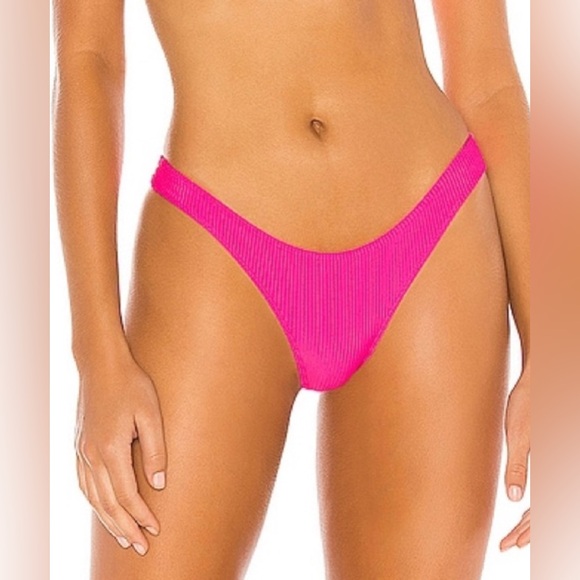 NWOT Frankie's Bikinis Hot Pink Swim Set XS/SM - Picture 2 of 6